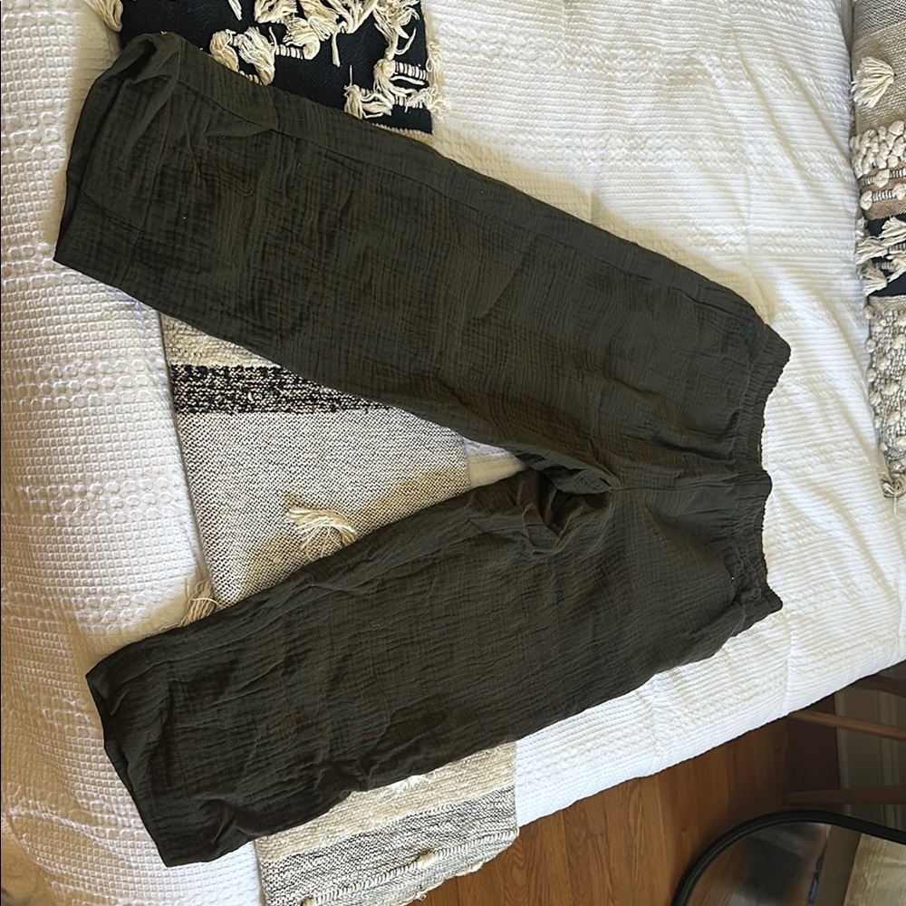 Madewell Green Joggers Comfortable Sweatpants